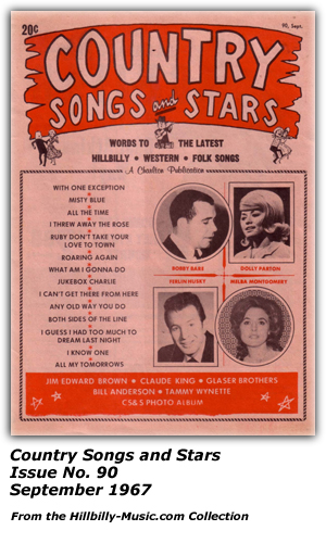 Country Songs and Stars - September 1967 - Melba Montgomery