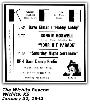 Promo Ad - KFH Barn Dance Frolic - 1942