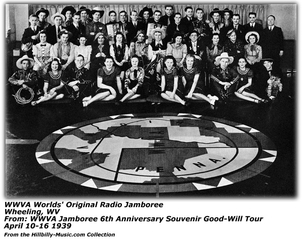 WWVA Jamboree Cast Photo - Wheeling, WV - July 1945