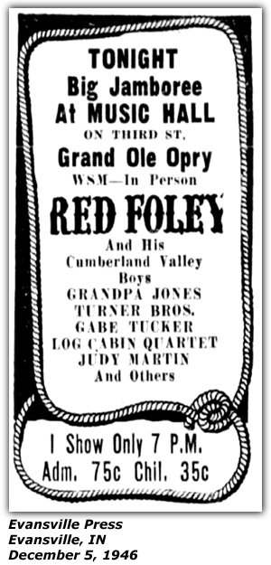 Promo Ad - Ritz Theatre - Columbia, SC - Grand Ole Opry - Jimmy Selph - The Sinatra of the Opry - Barbara Jeffers - November 1945