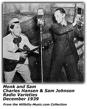 Photo - Radio Varieties - December 1939 - Monk and Sam