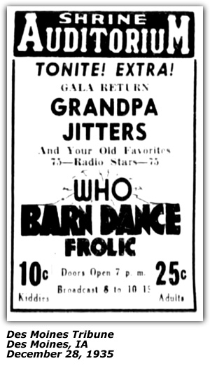 Promo Ad - Iowa Barn Dance Frolic - October 1941