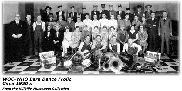 WOC-WHO Barn Dance Frolic Cast - 1930's