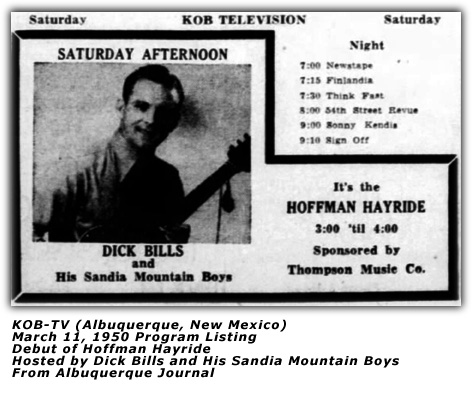 March 11, 1950 Hoffman Hayride Ad