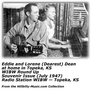 Eddie Dean and Lorene Dean - WIBW - 1947