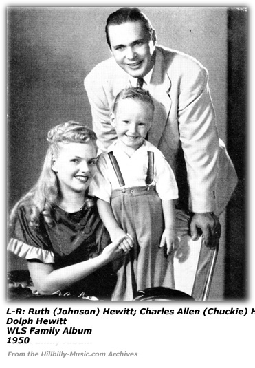 Dolph Hewitt, Ruth (Johnson) Hewitt, Chuckie - 1950