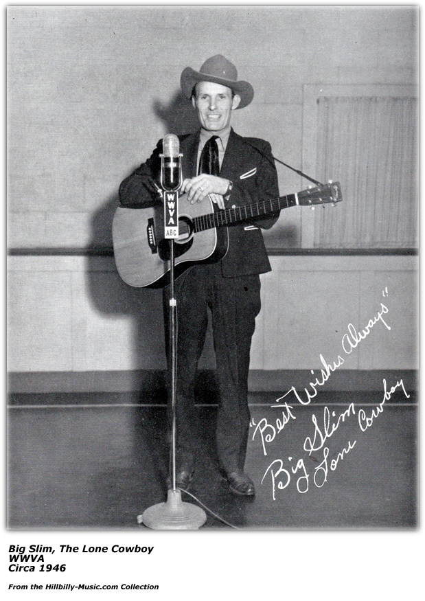 Big Slim the Lone Cowboy; WWVA; 1946