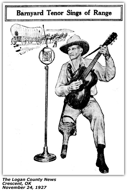 Promo Ad - Peg Moreland - Barnyard Tenor Sings Of Range - November 1927