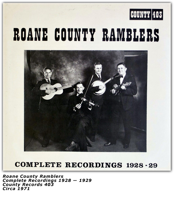 Roane County Ramblers - County Records 403