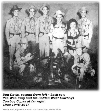 Don Davis and Pee Wee King and his Golden West Cowboys