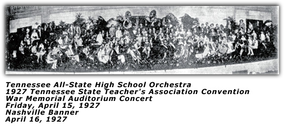 Tennessee All-State Orchestra - 1927