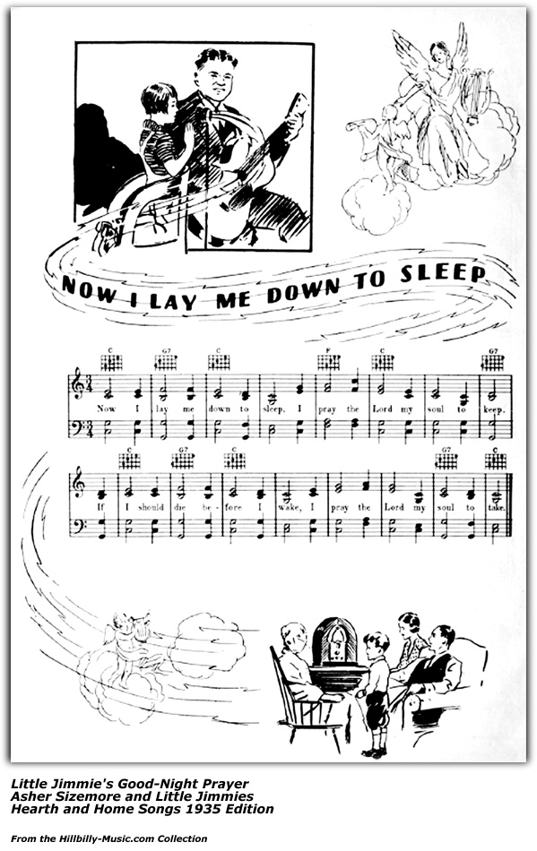 Jimmie's Good-Night Prayer - Now I Lay Me Down To Sleep - Circa 1935