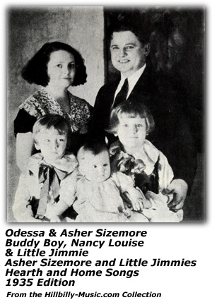 Sizemore Family Portrait - Circa 1935 - Odessa and Asher Sizemore - Buddy Boy, Nancy Louise and Little Jimmie