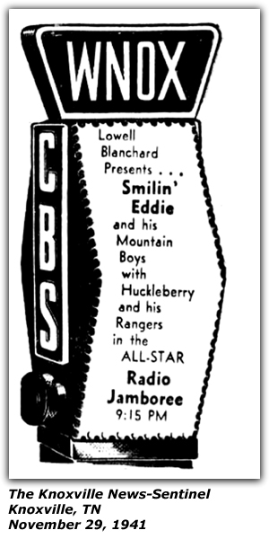 Radio Jamboree - WNOX - Lowell Blanchard - Smilin' Eddie and his Mountain Boys - November 1941