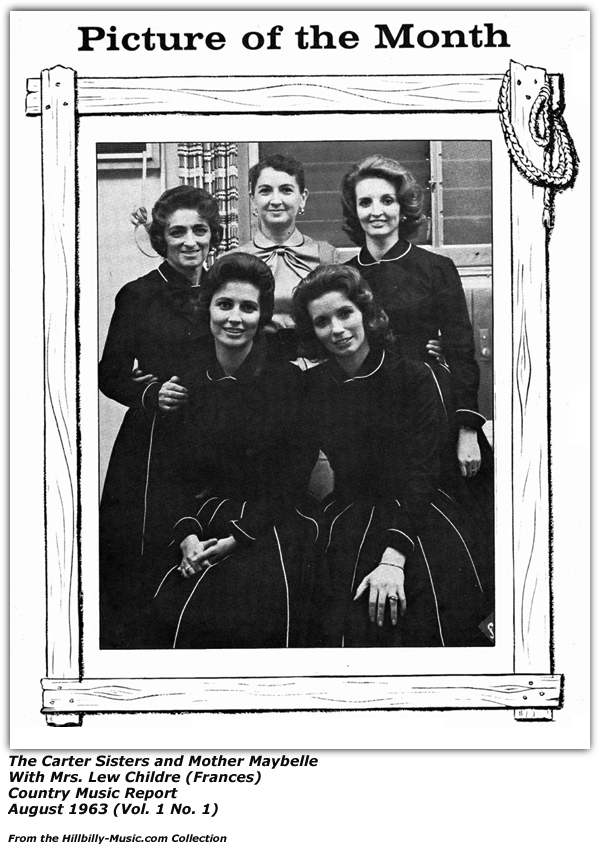 Carter Sisters and Mother Maybelle with Mrs. Lew Childre (Frances) - 1963