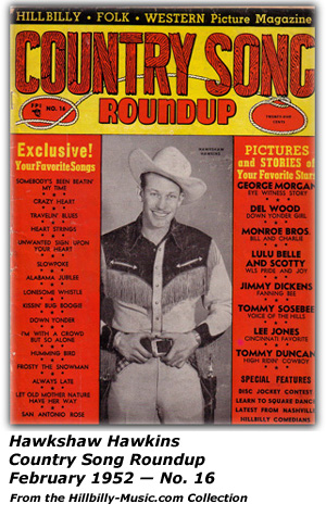 Cover - Country Song Roundup - No. 16 - February 1952