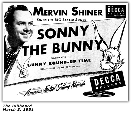Merv Shiner - Sonny The Bunny Ad 1951