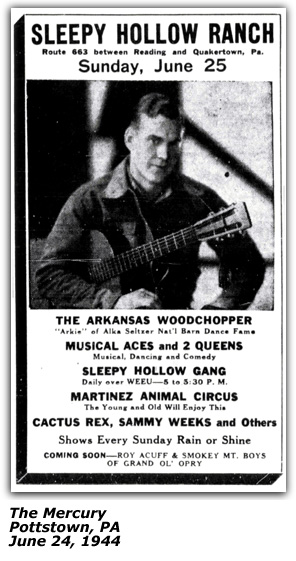 Arkansas Woodchopper Sleepy Hollow Ranch June 24 1944