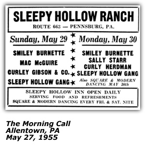 Smiley Burnette Sleepy Hollow Ranch May 27 1955