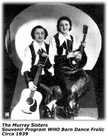 Murray Sisters - WHO Iowa Barn Dance Frolic - 1939