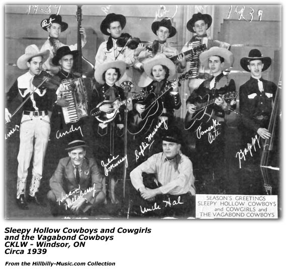 Sleepy Hollow Cowboys and Cowgirls and the Vagabond Cowboys CKLW 1939