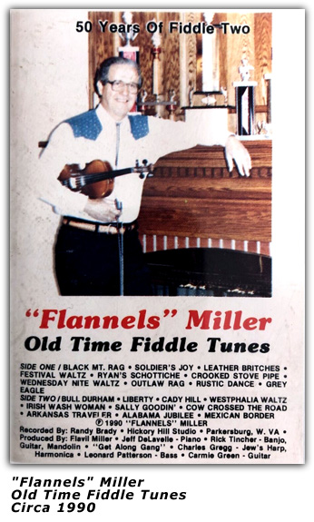 Flannels Miller - Old time Fiddle Tunes - Cassette - 1990