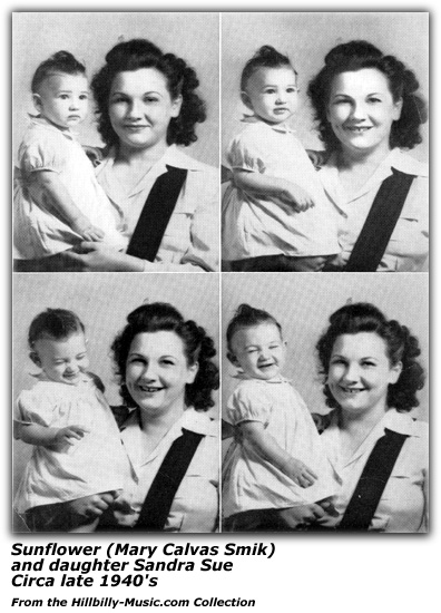 Photo Collage - Sunflower - Mary Calvas Smik - Sandra Sue Smik - late 1940's