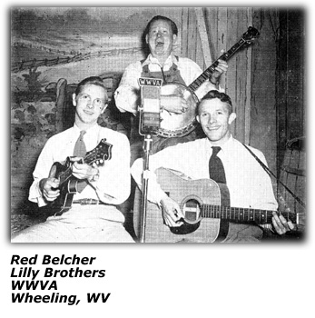 Photo - Red Belcher - Lilly Brothers - WWVA - Circa 1940's