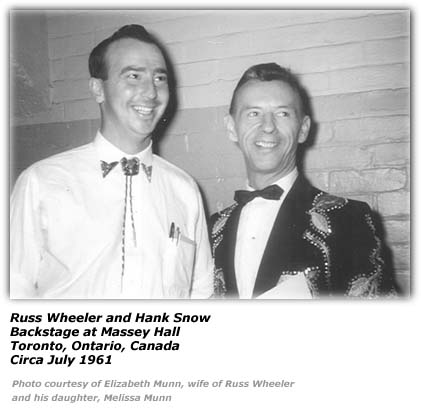 Russ Wheeler and Hank Snow - 1961