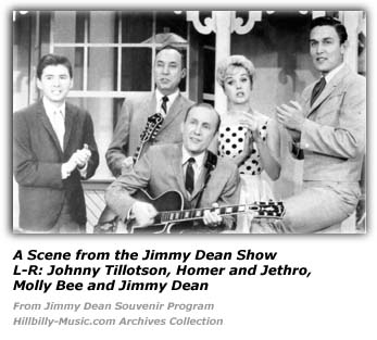 Johnny Tillotson, Homer and Jethro, Molly Bee and Jimmy Dean