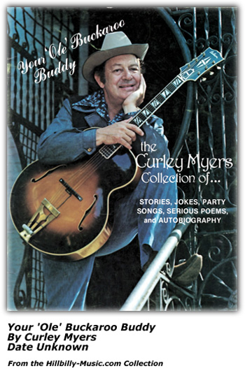 Your Ole Buckaroo Buddy - Curley Myers - Book Cover