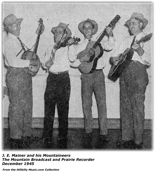 J. E. Mainer and his Mountaineers - The Mountain Broadcast and Prairie Recorder - December 1945