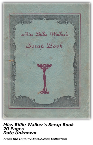 Miss Billie Walker's Scrapbook