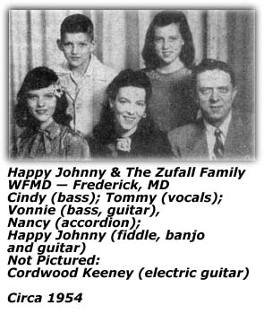 The Zufalls - Cindy, Tommy, Vonnie, Nancy, Happy Johnny - Circa 1954