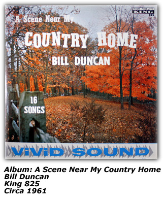 Album Cover - Bill Duncan - A Scene Near My Country Home - 1961