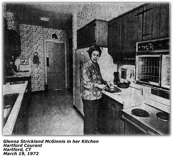 Glenna Strickland McGinnis - Photo - Kitchen - March 1972