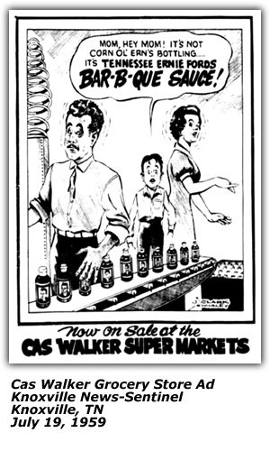 Promo Ad - Cas Walker Super Markets - Tennessee Ernie - July 19 1959