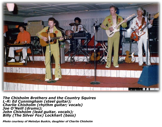 Chisholm Brothers and the Country Squires on stage