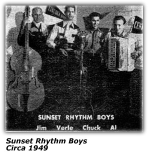 Photo - Sunset Rhythm Boys - Circa 1949