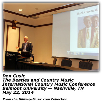Don Cusic - International Country Music Conference - Nashville - May 2014