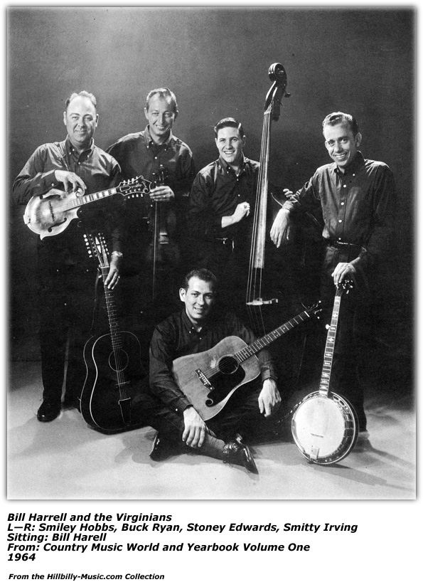 The Virginians - Smiley Hobbs, Buck Ryan, Stoney Edwards, Smitty Irving, Bill Harrell; 1964