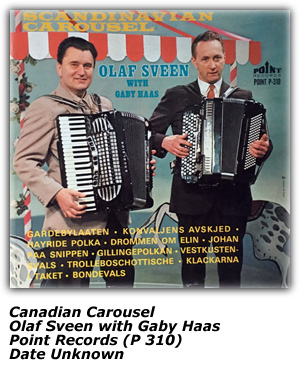 Album Cover - Canadian Carousel - Olaf Sveen - Gaby Haas - Point Records P 310