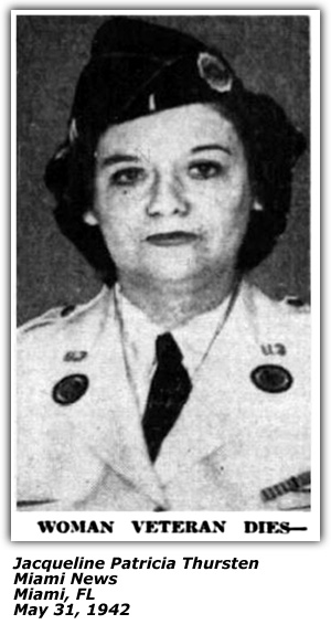 Jacqueline Patricia Thursotn - May 1942